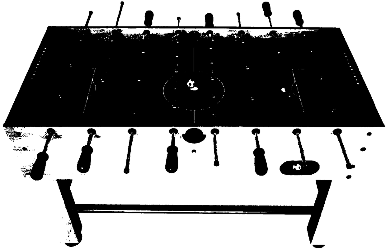 Table football physical electronic system and method