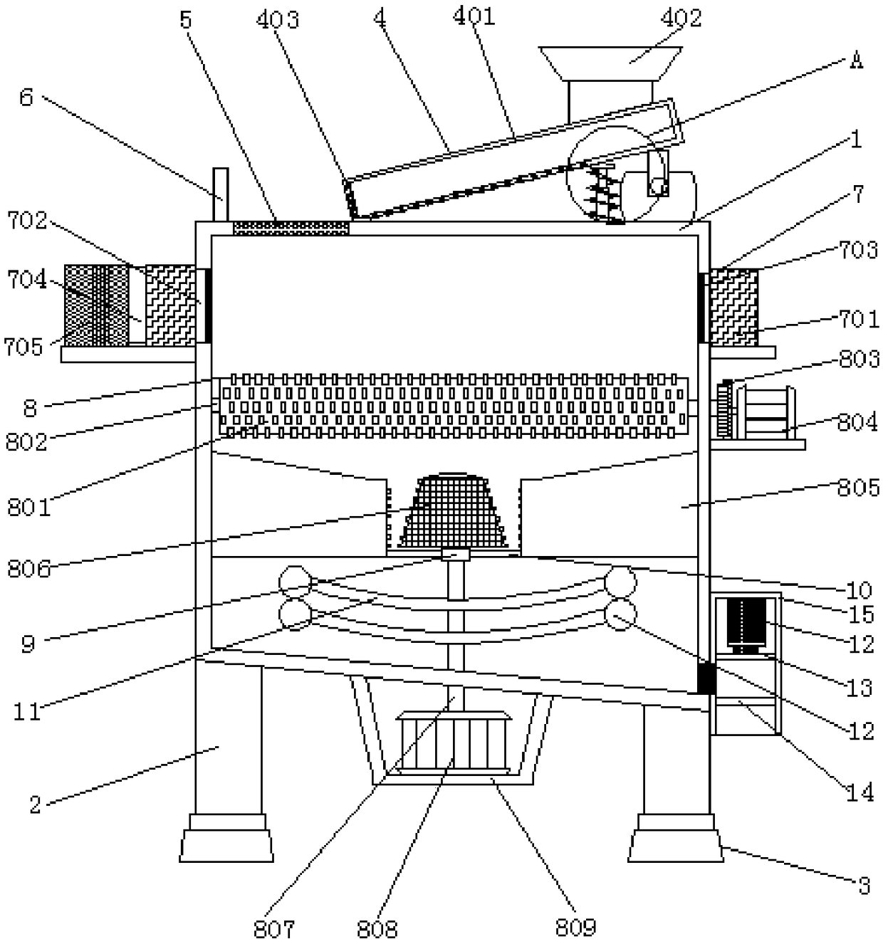 Dry-type granulator for feed processing