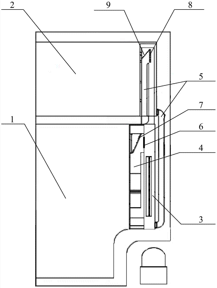 an air-cooled refrigerator