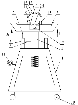 Carrying platform capable of lifting