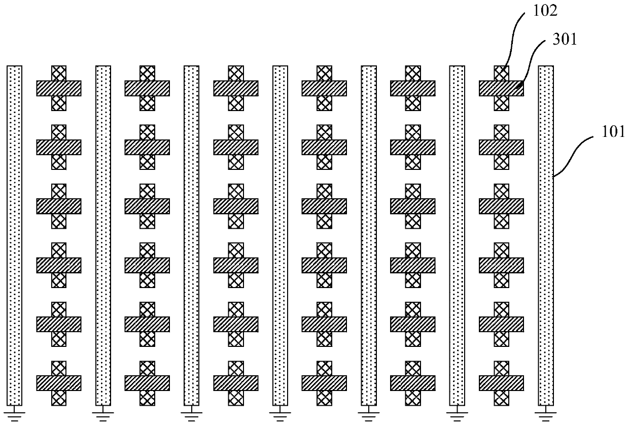 A semiconductor testing structure and testing method