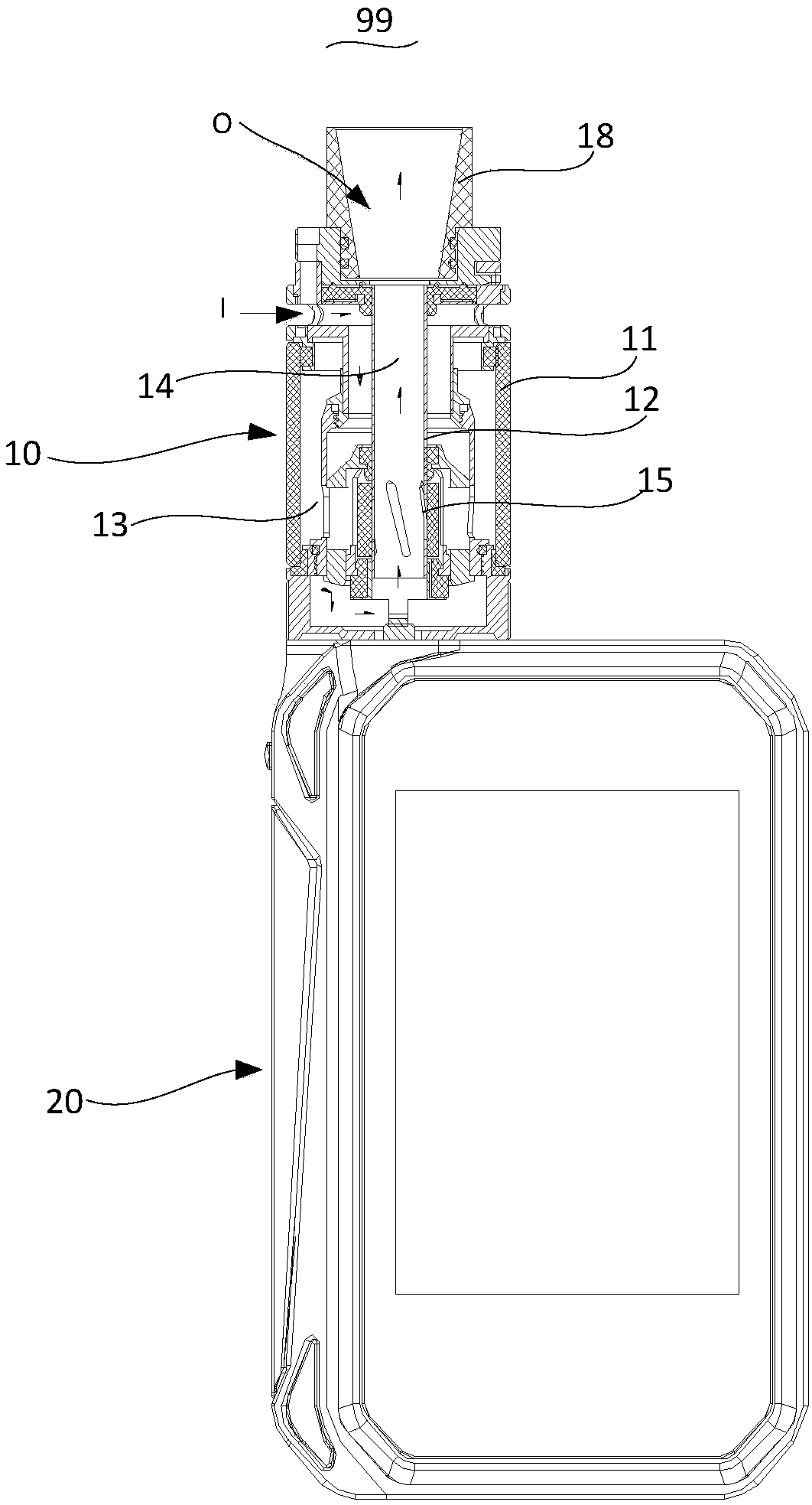 Electronic cigarette and heaterthereof