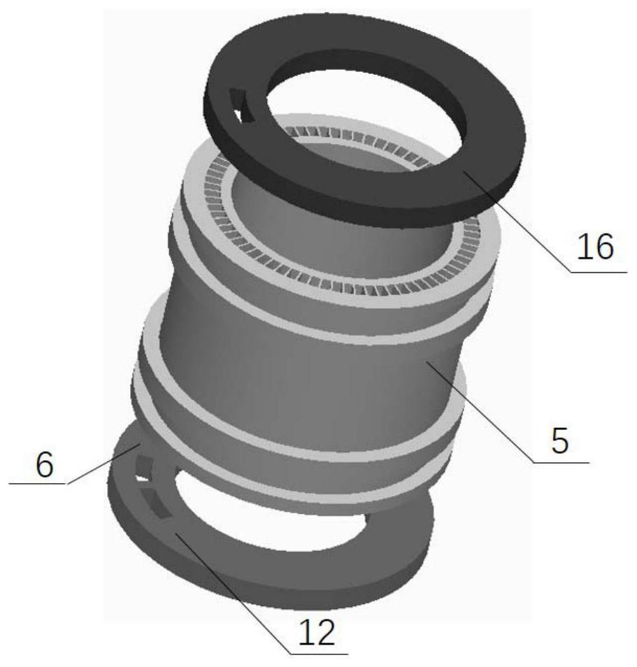 A curved variable cross-section flow channel type axial flow gas wave ejector