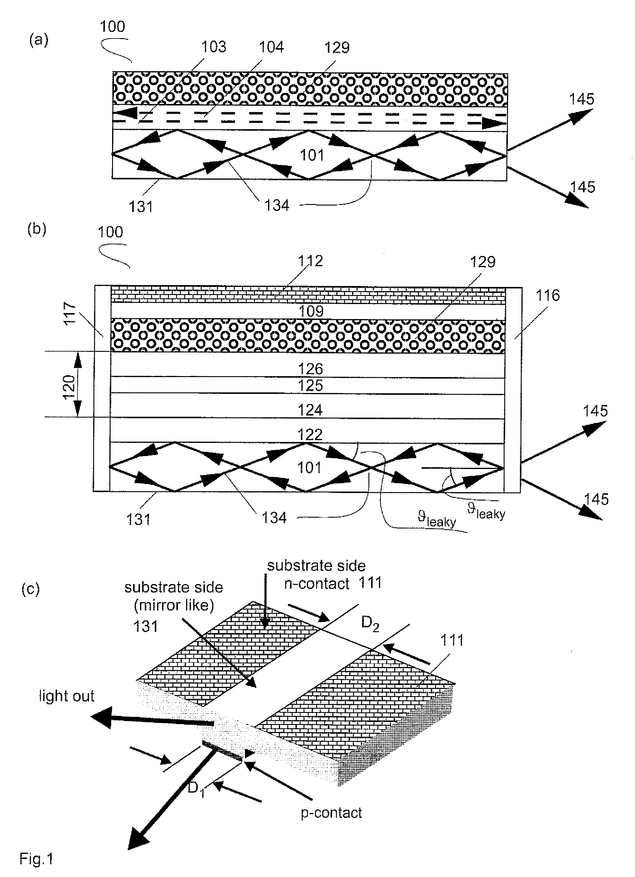 Method for improvement of beam quality and wavelength stabilized operation of a semiconductor diode laser with an extended waveguide