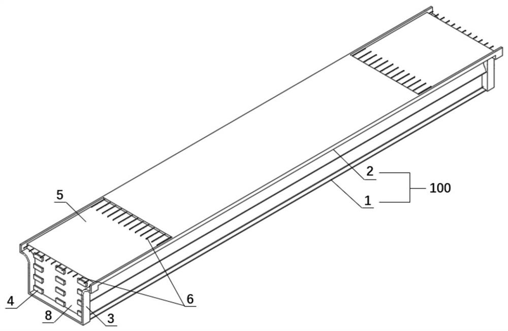 Main beam unit with UHPC formwork structure, main beam structure and construction method of main beam structure