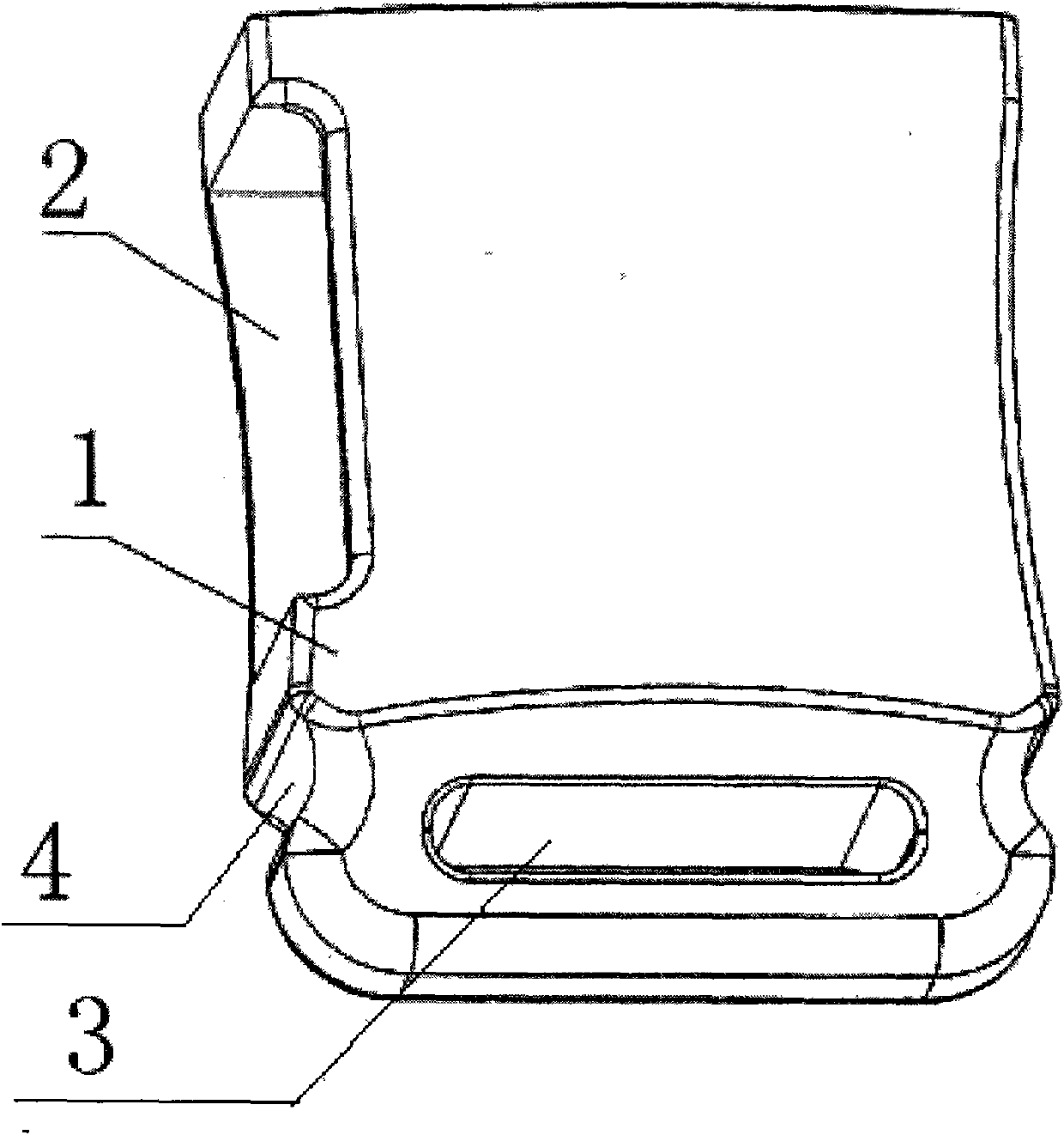 A shell structure of fastener used for safety seat of children