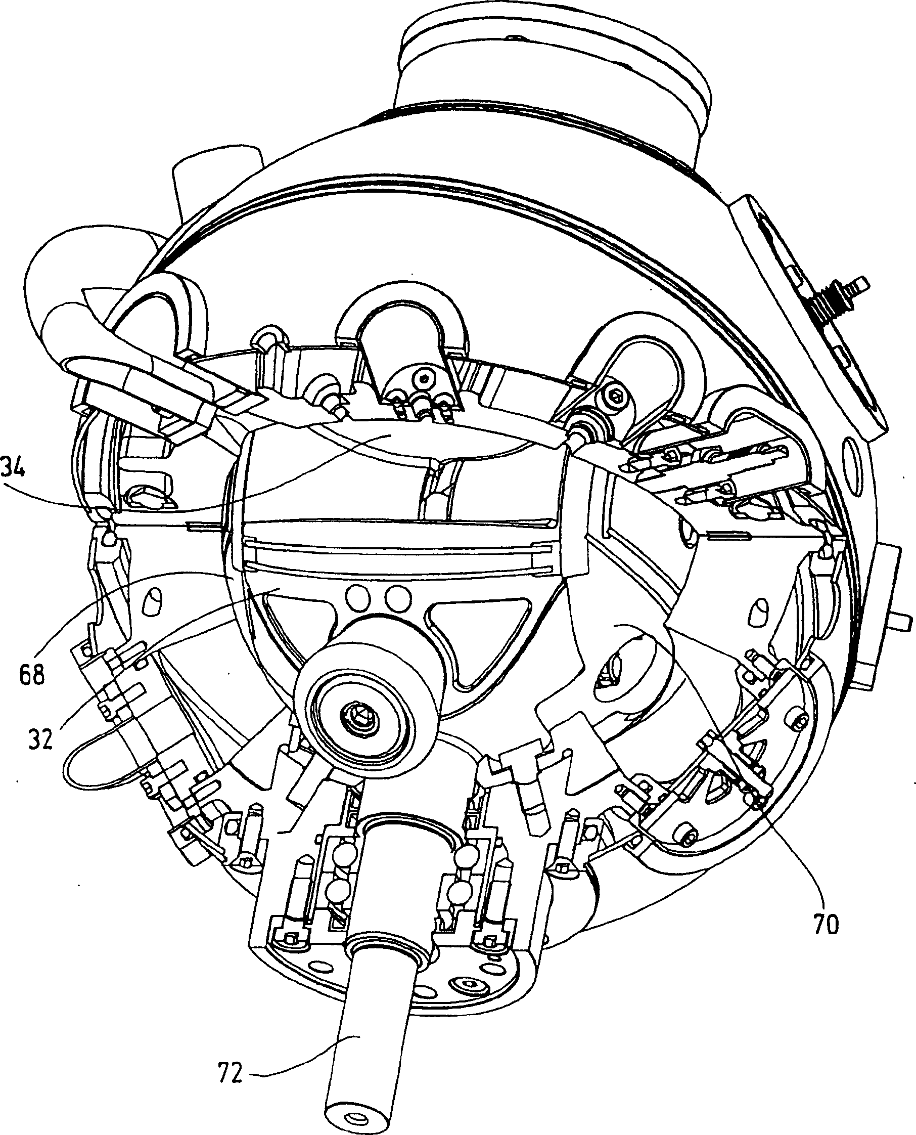 Pivoting piston engine