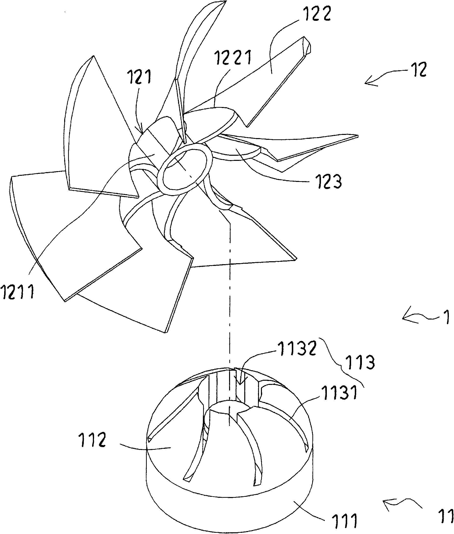 Combined impeller