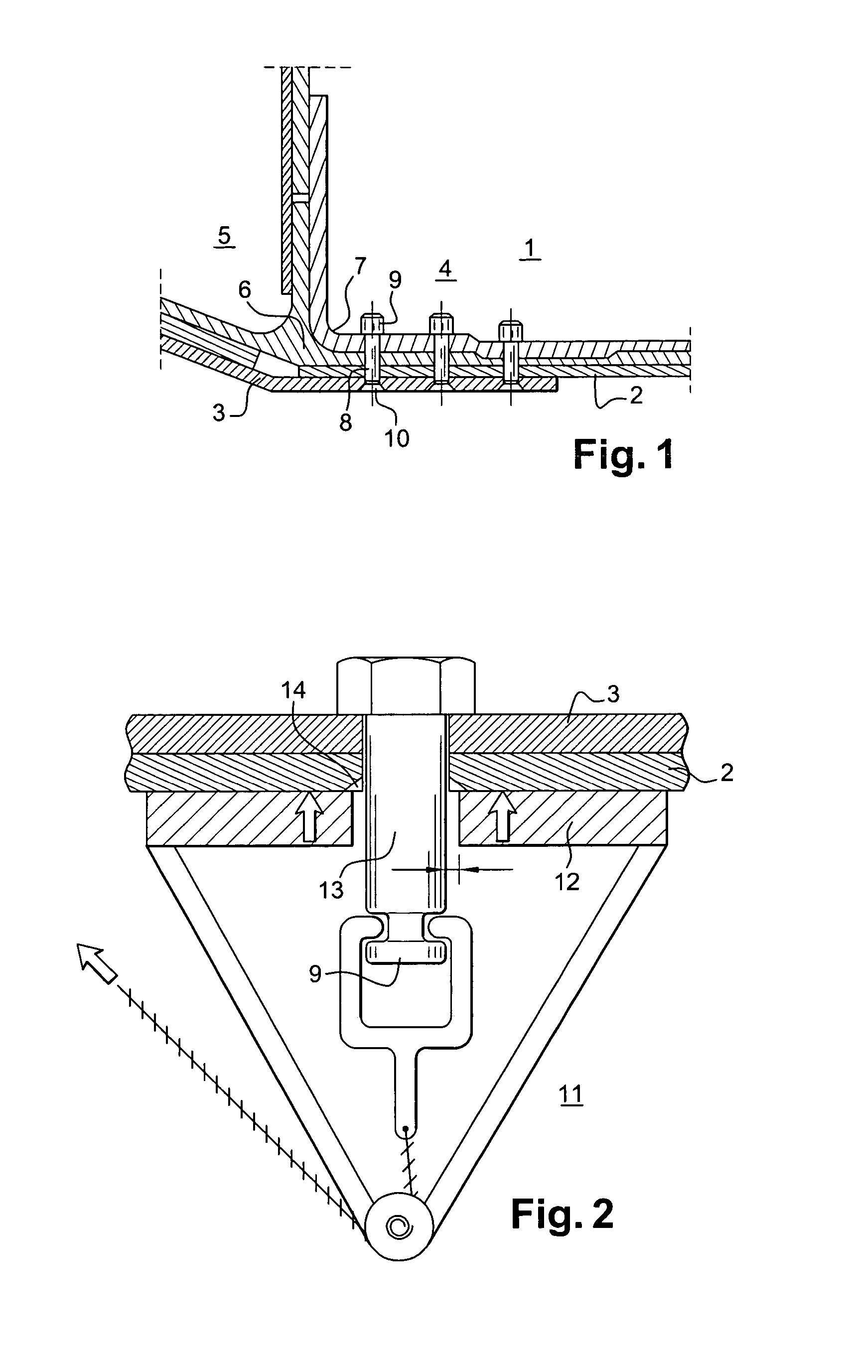 Method for making a laminated structure and aircraft provided with such a structure