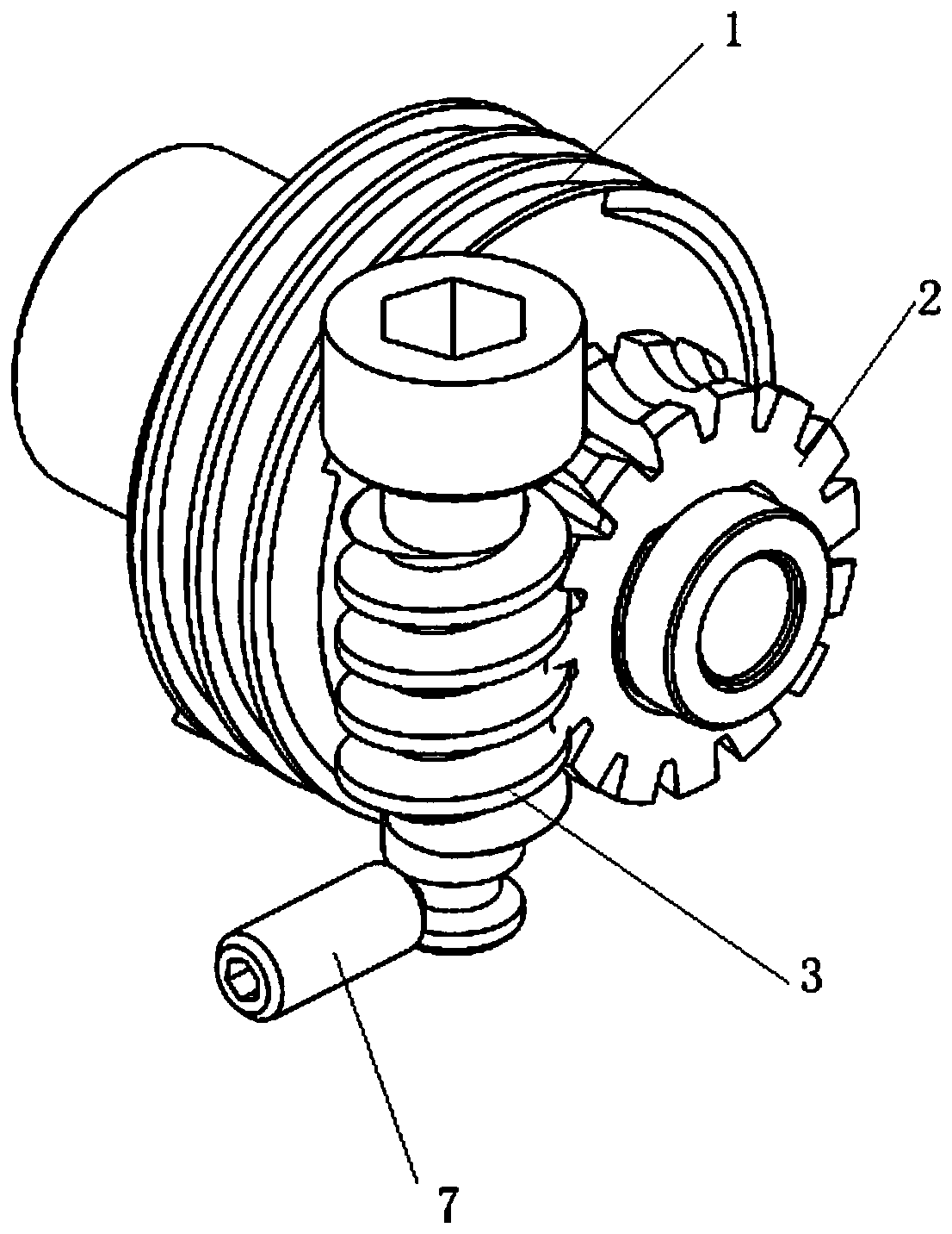 Pre-tightening, anti-loosening and balancing device for spiral rotating shaft