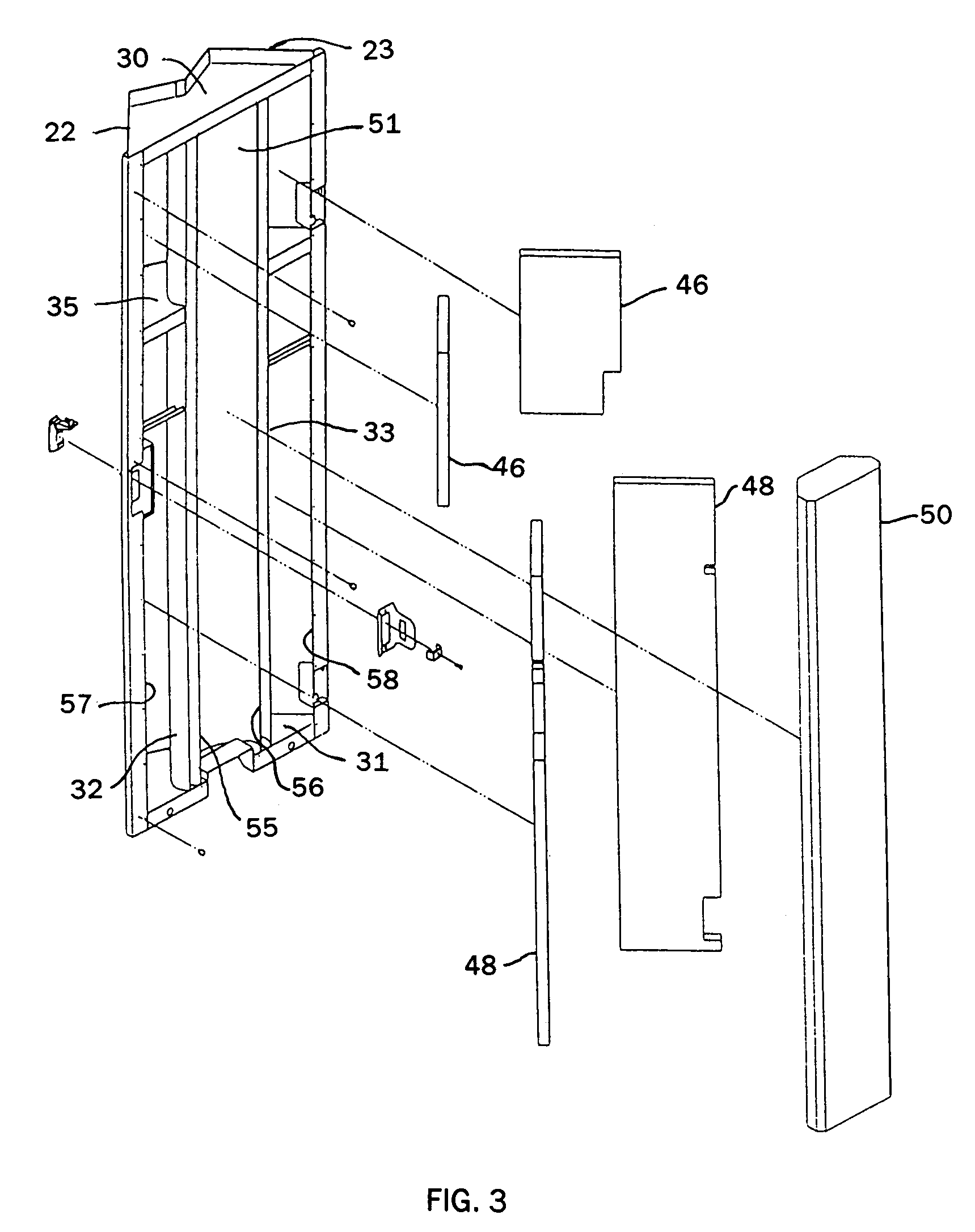 Equipment enclosure acoustical door with low impedance distributed air flow