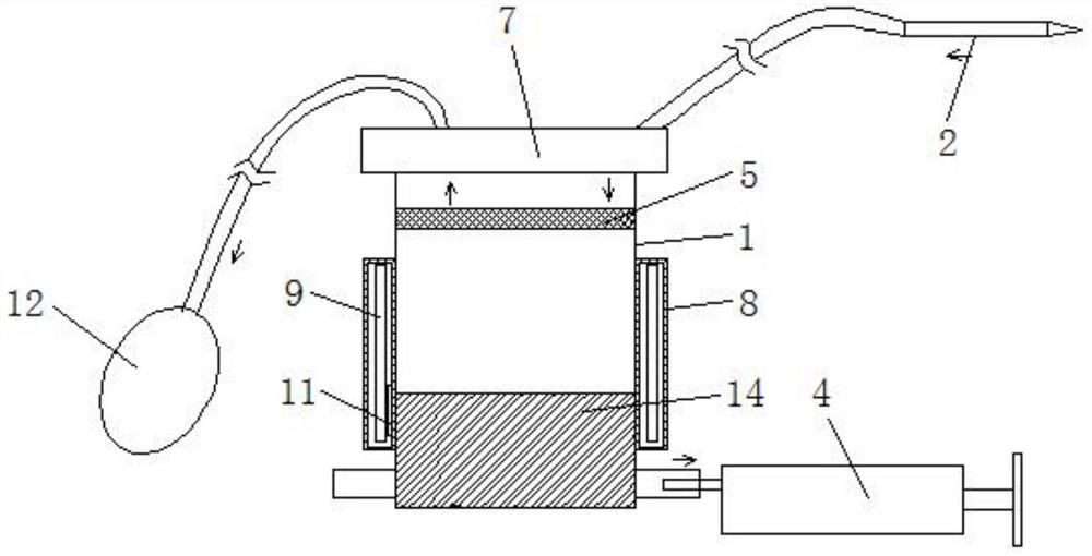 Fully-closed liposuction tank