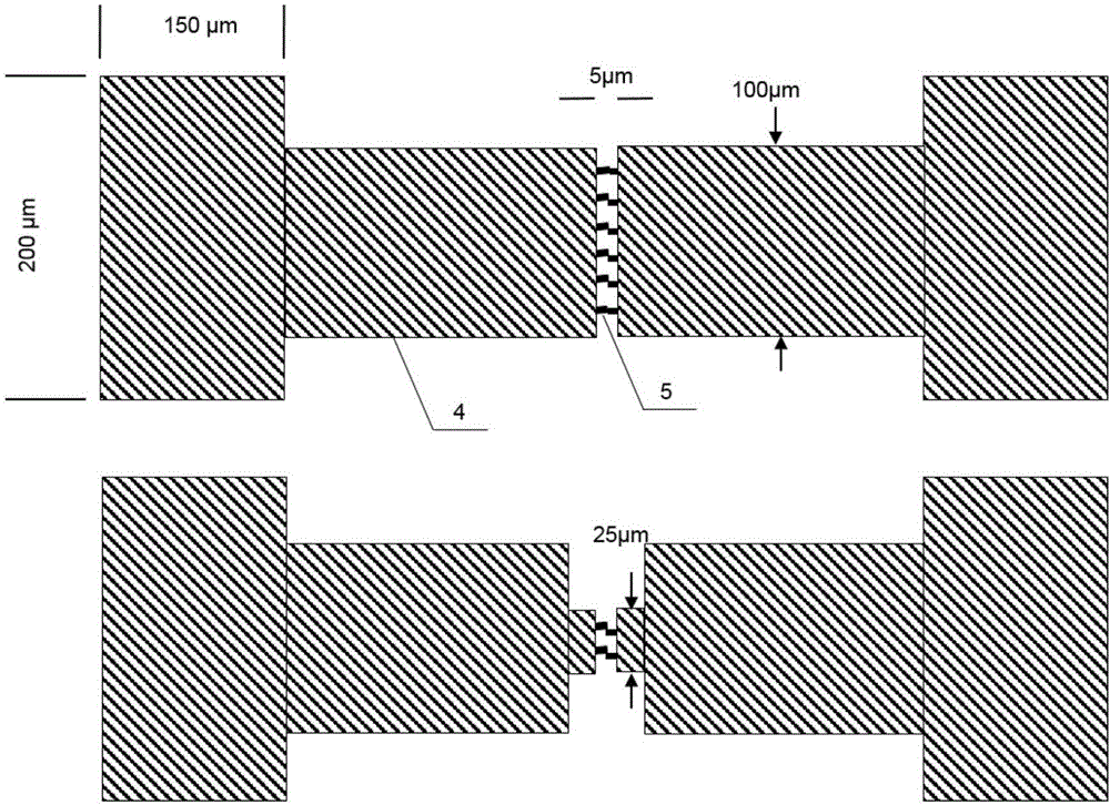 Customizable high-gain ZnO nanowire array UV detector and preparation method thereof