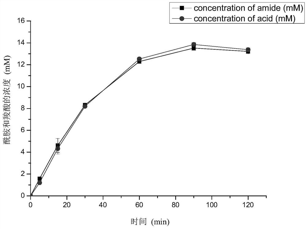 A kind of nitrilase mutant with improved reaction specificity and application thereof