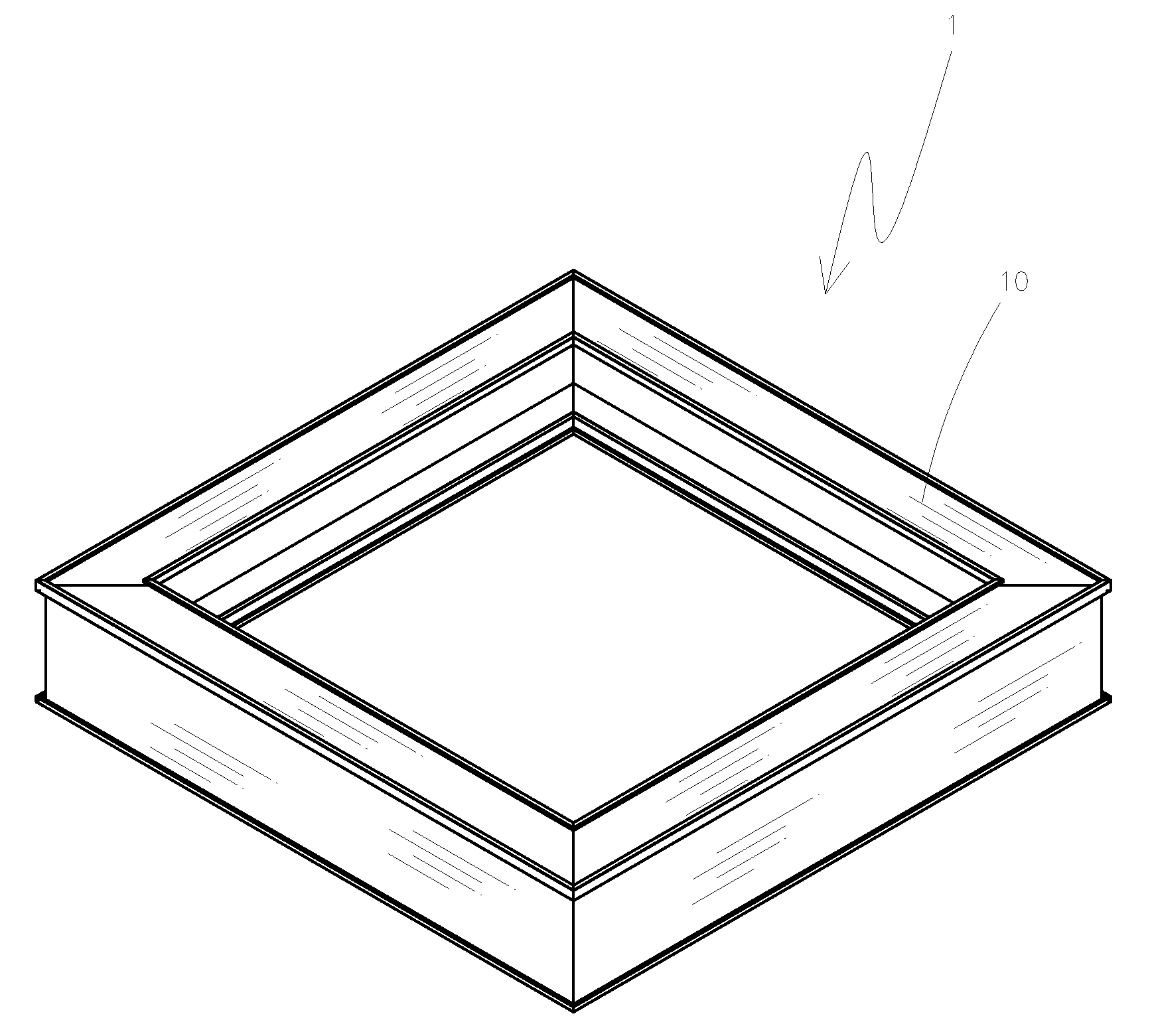 Integrated fixing frame for a solar energy module