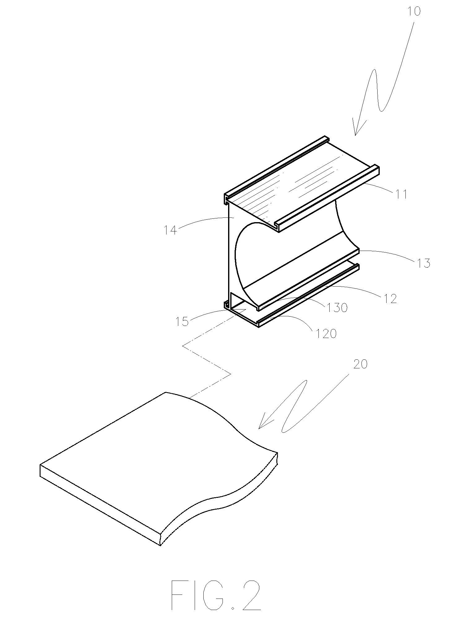 Integrated fixing frame for a solar energy module