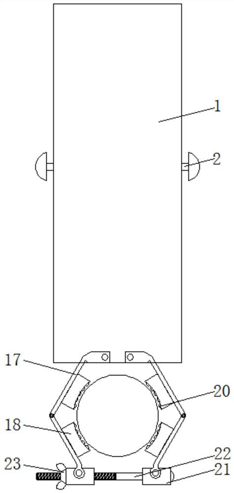 A pvc pipe cutting structure