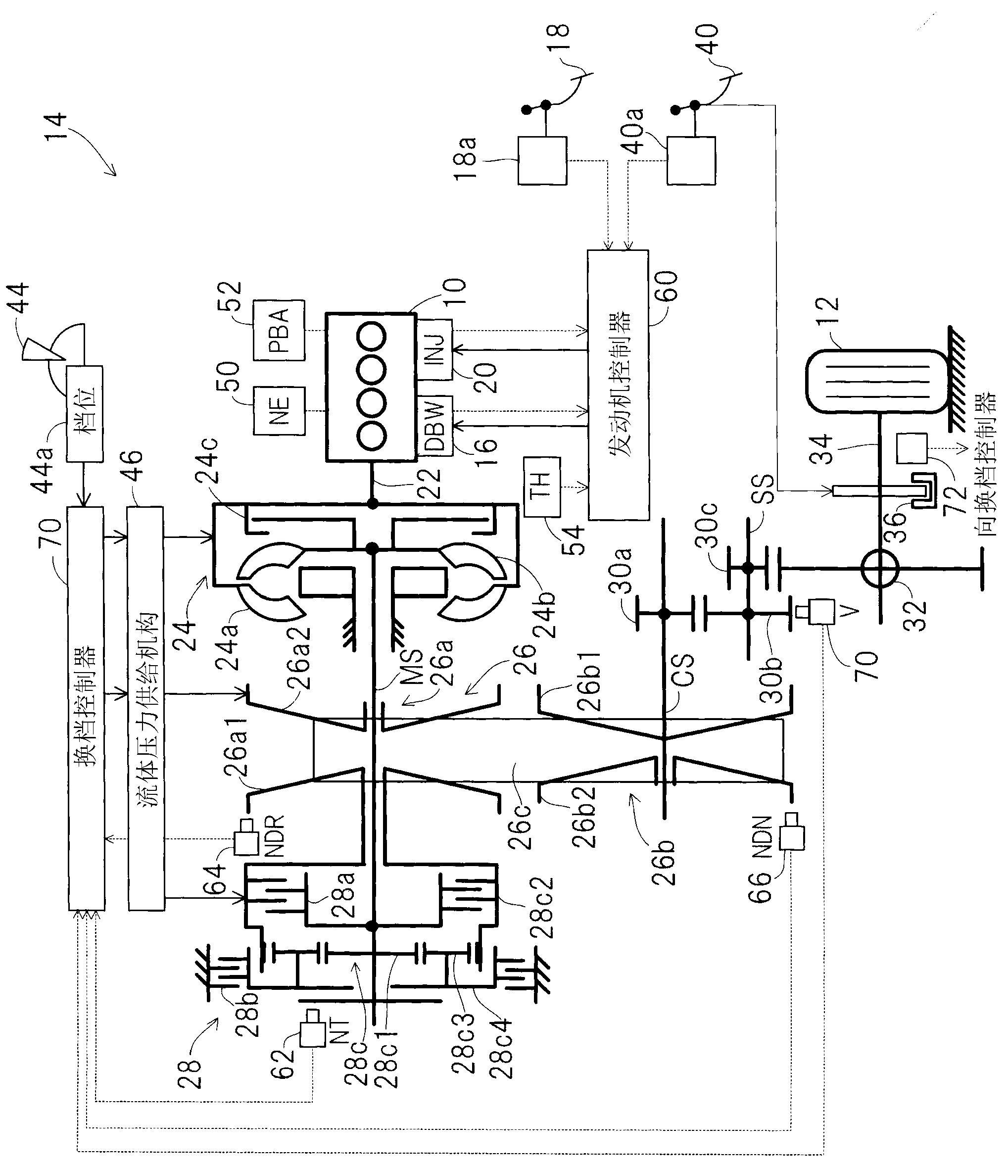 Fluid pressure supply device of transmission