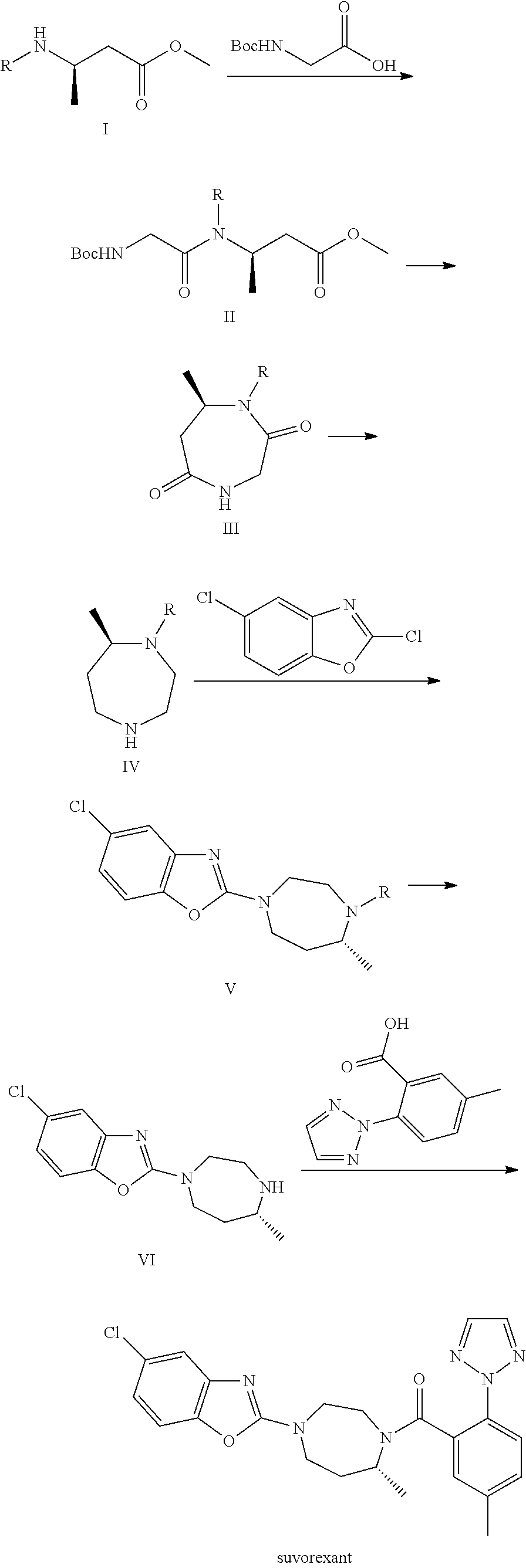 Suvorexant intermediate and preparation method thereof