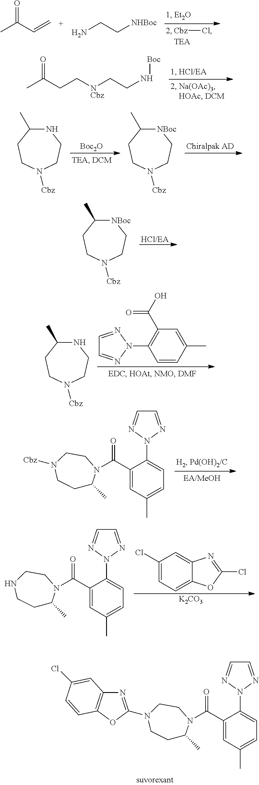 Suvorexant intermediate and preparation method thereof