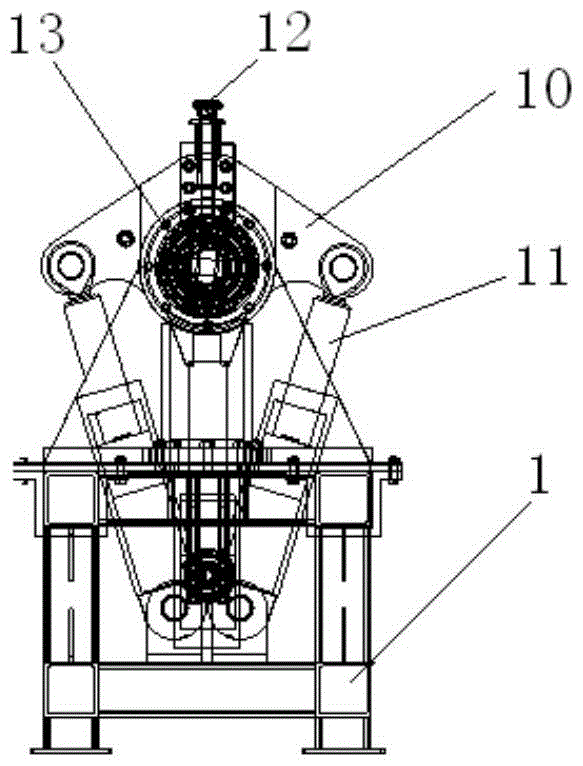 A measuring device for bending stiffness and torsional stiffness of hose