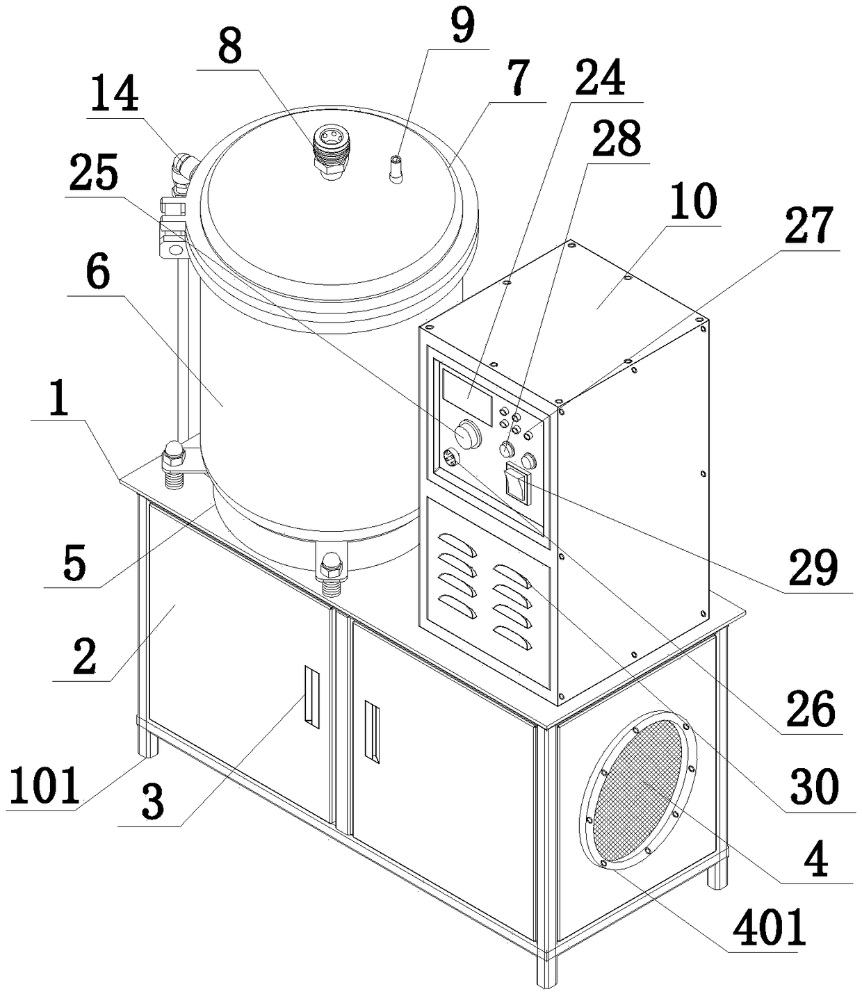 Key alloy wire continuous casting furnace