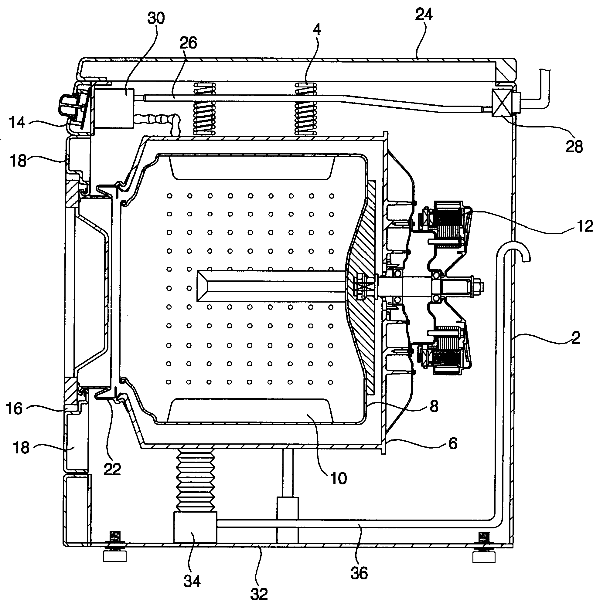 Electric wire bracket for drum washing machine