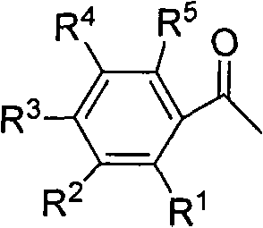 Method for directly preparing alpha-fluoro acetophenone by acetophenone one-pot method
