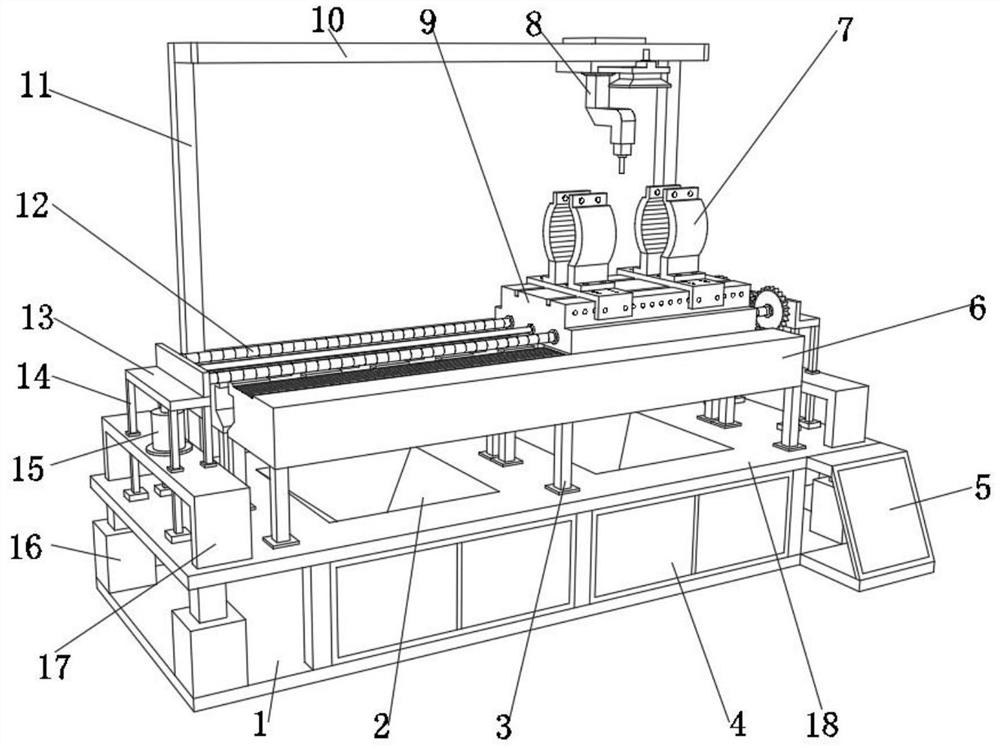 Machine tool buffering mechanism for motor shaft machining