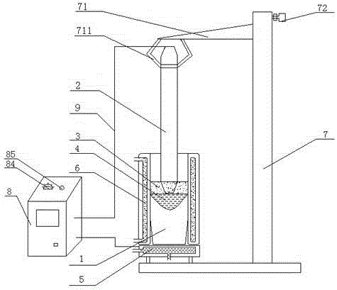 Electroslag remelting method of consumable electrode and electroslag furnace