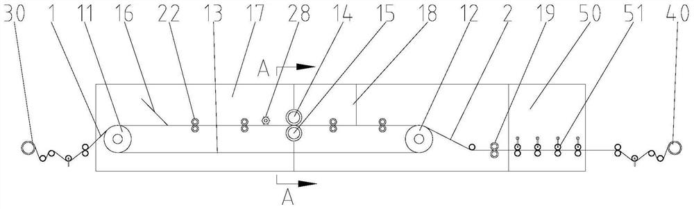 Production method of continuous casting and rolling composite metal strip