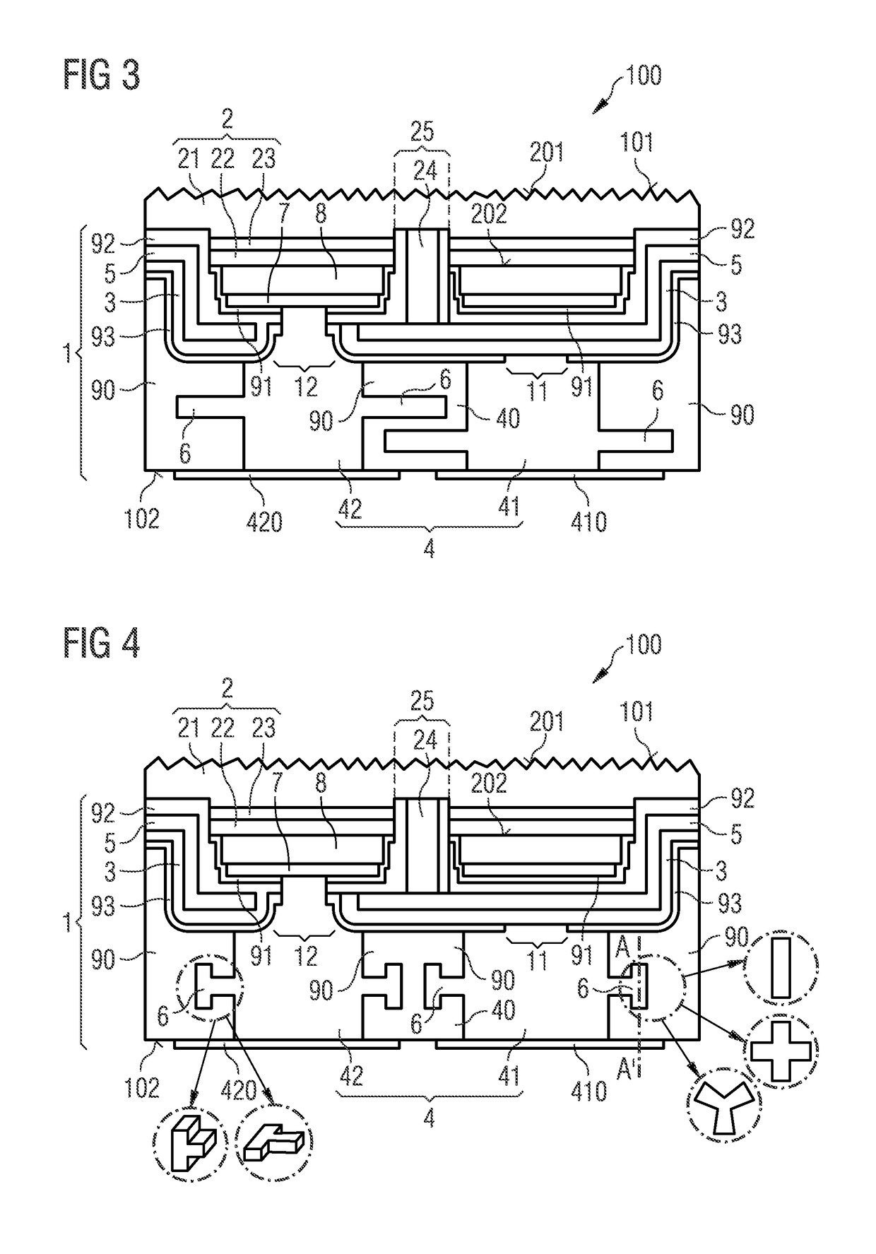 Device and method for producing a device