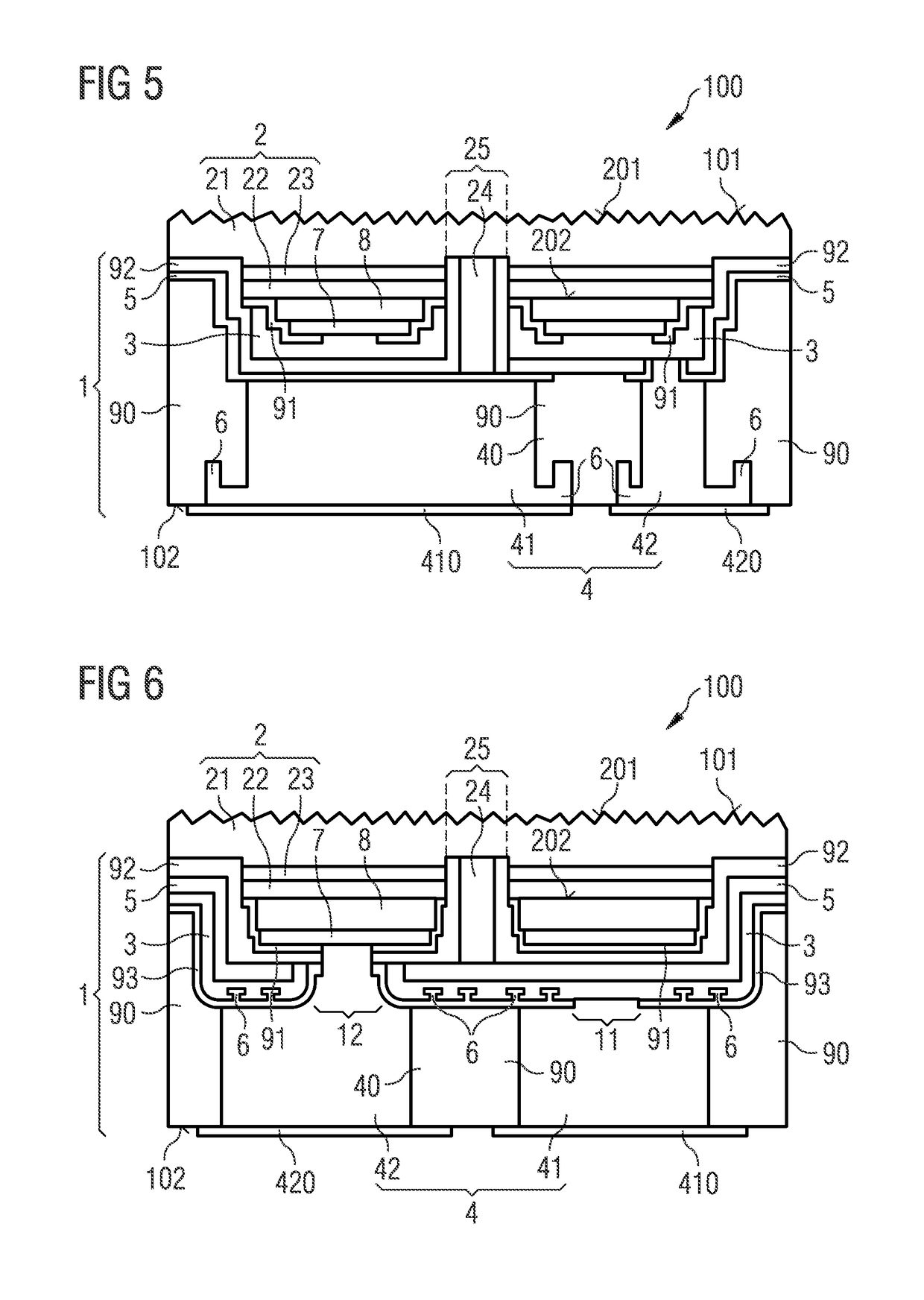 Device and method for producing a device