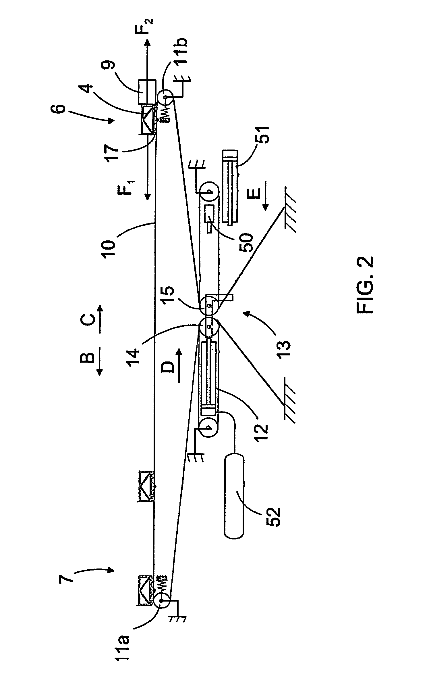 Method of launching a catapult, catapult, and locking device