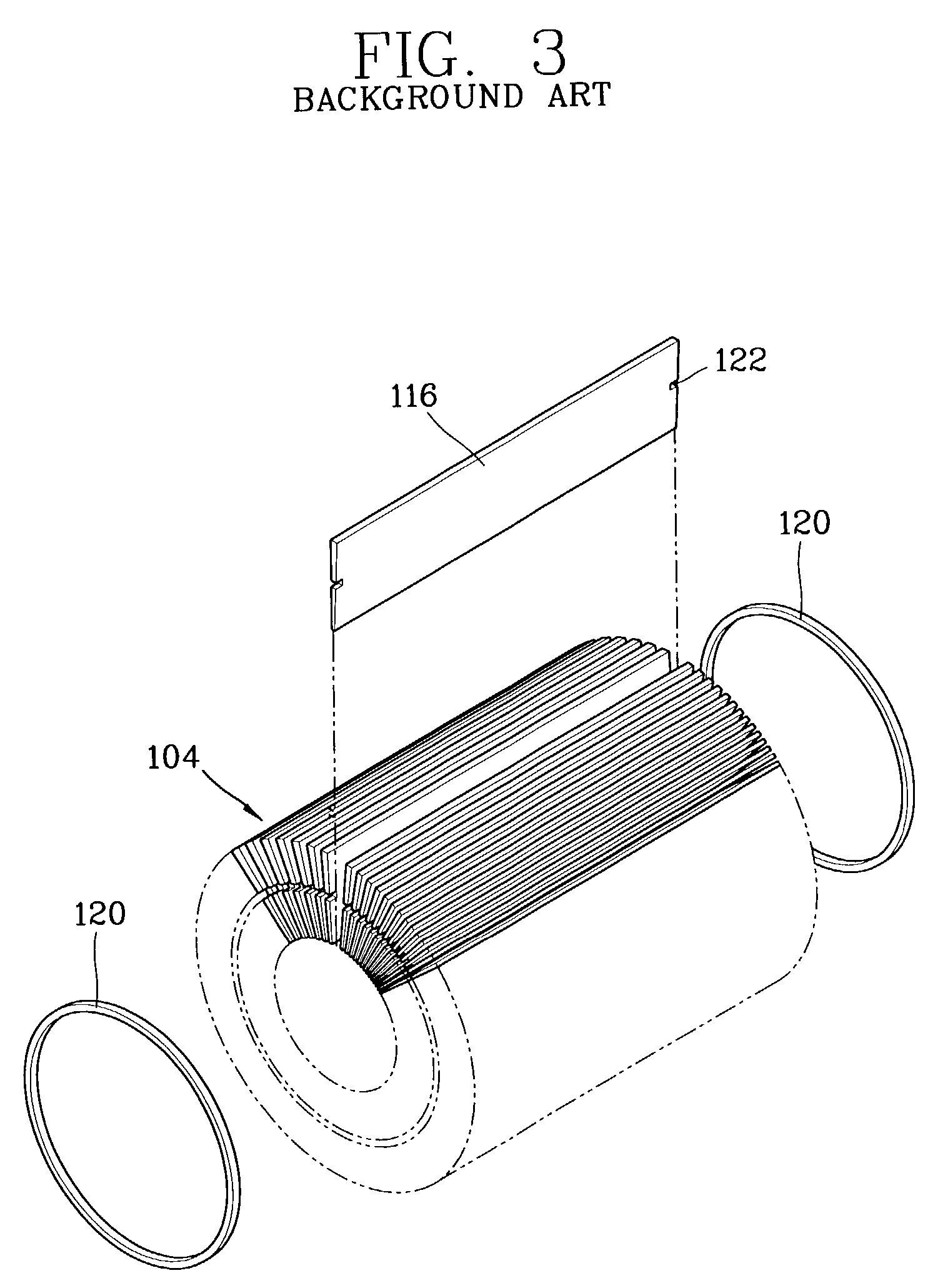 Stator for reciprocating motor and manufacturing method thereof