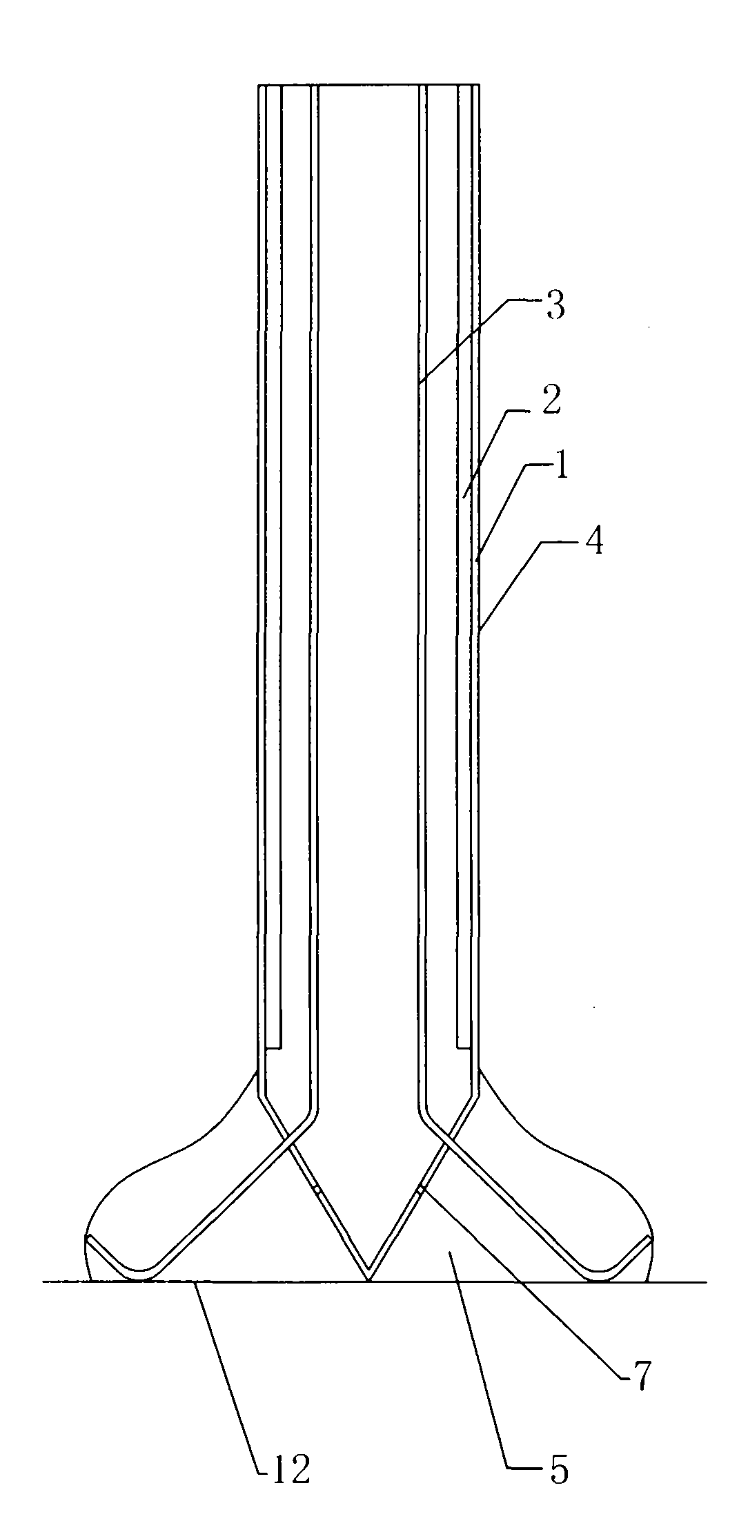 Novel type pile foundation for sea turn engineering and pile forming method thereof