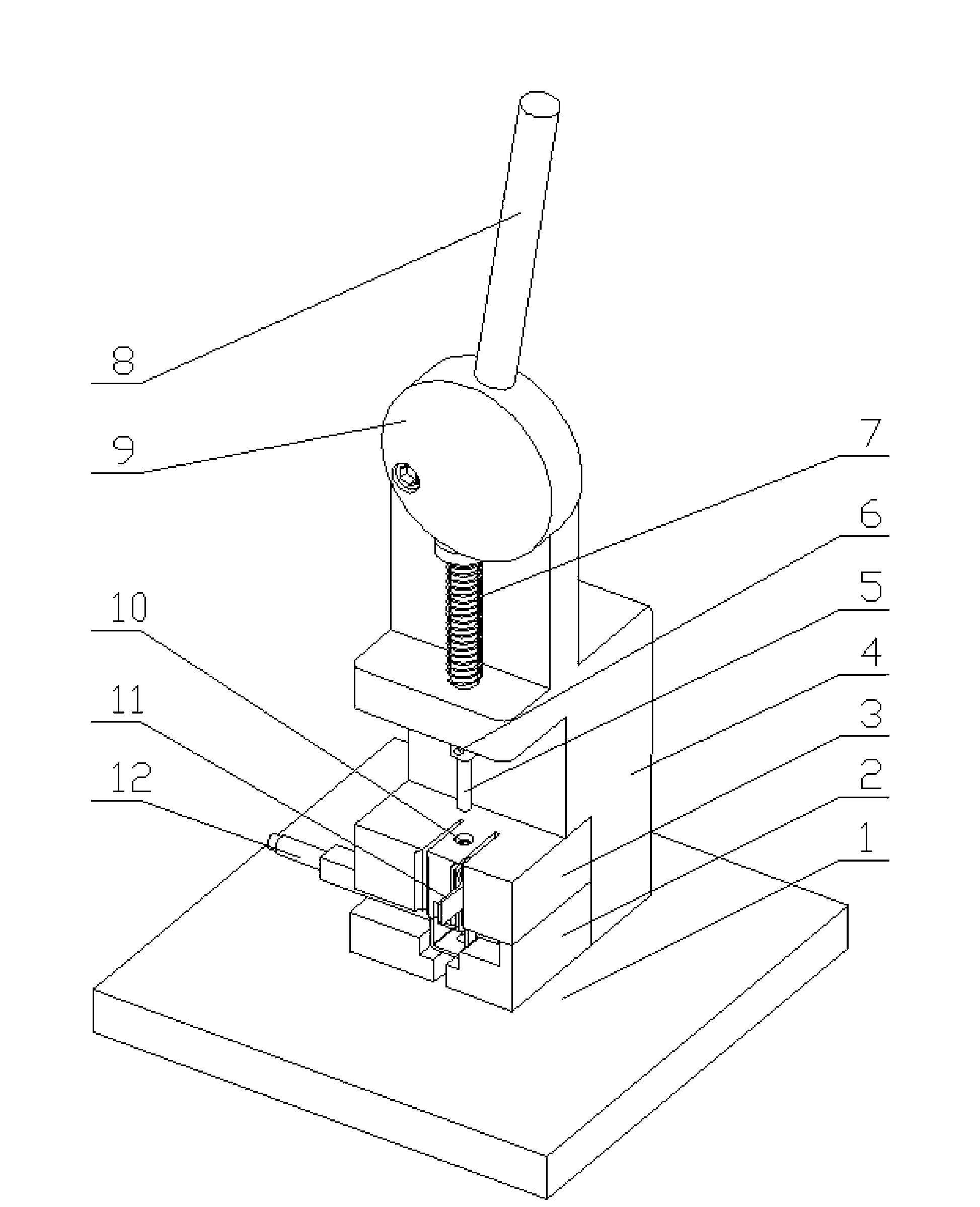 Spring pin assembling clamp