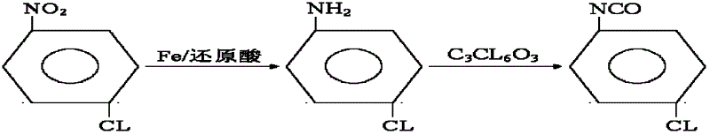 Synthesis method for co-producing p-chloroaniline and p-chlorophenol isocyanate