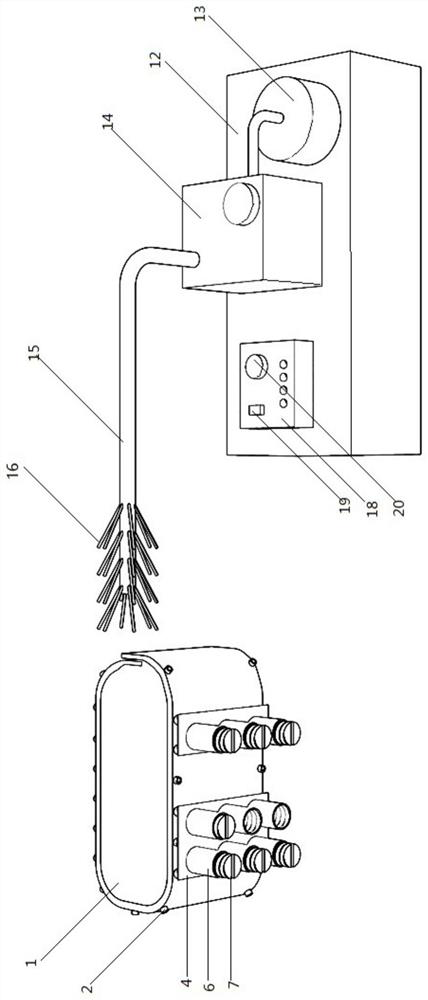 A lung-clearing and phlegm-expelling device for the elderly