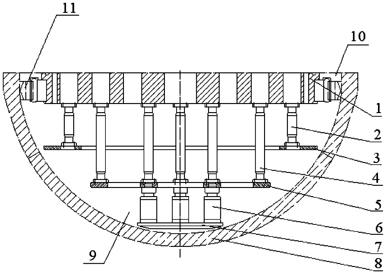 Flow distributor of nuclear reactor lower chamber