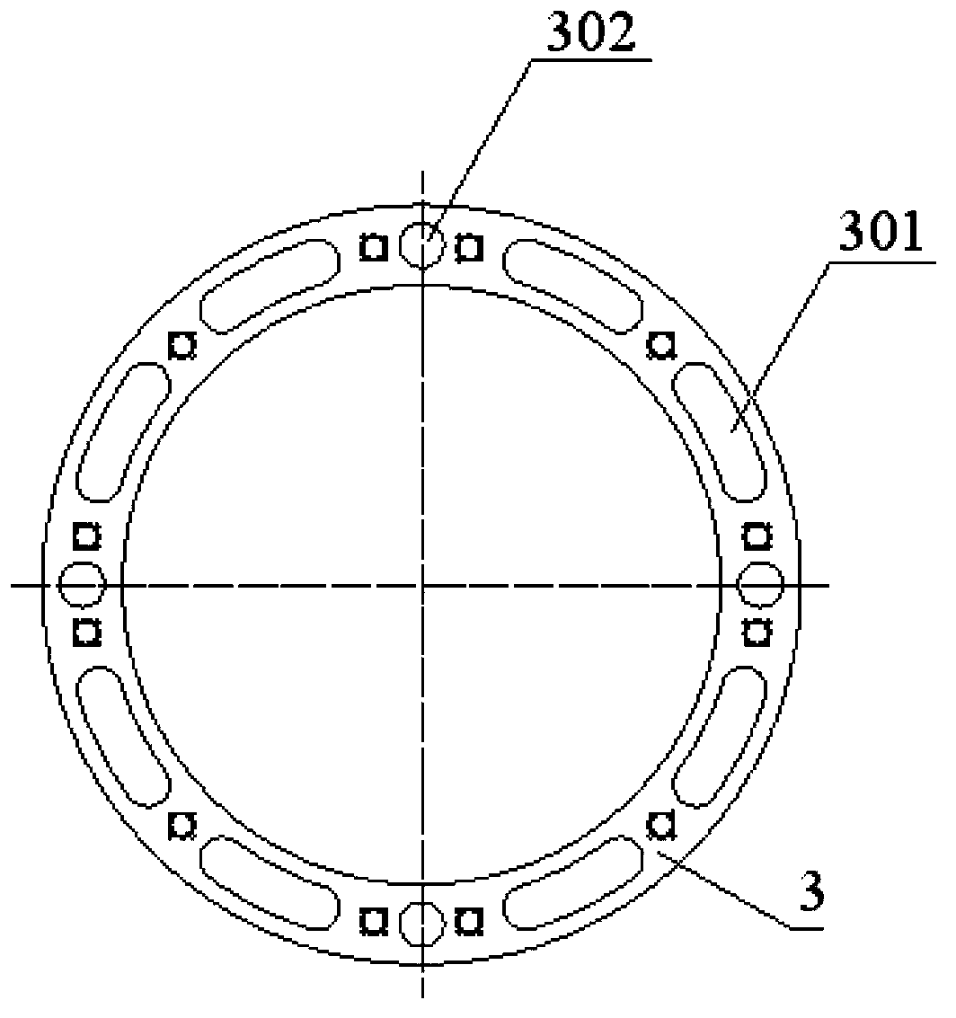 Flow distributor of nuclear reactor lower chamber