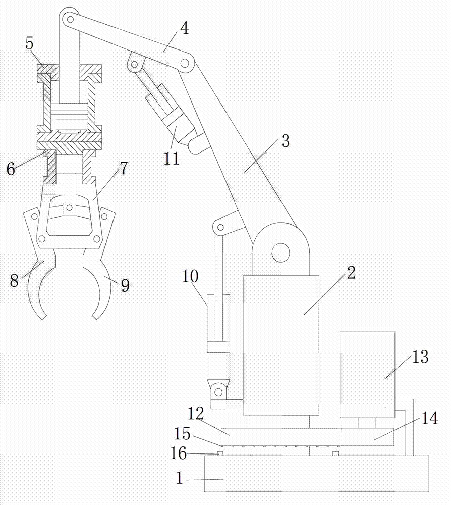 Loading and unloading device capable of automatic clamping