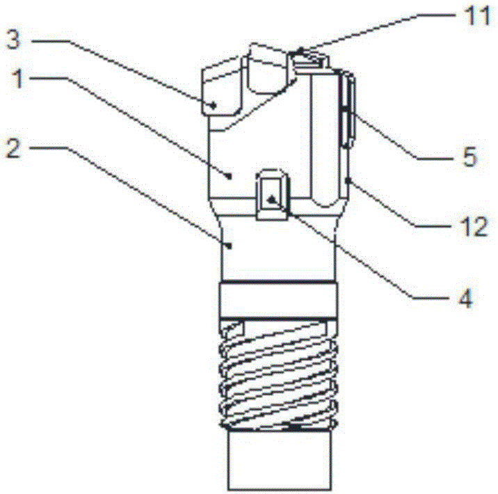 Deep-hole drill with guide block