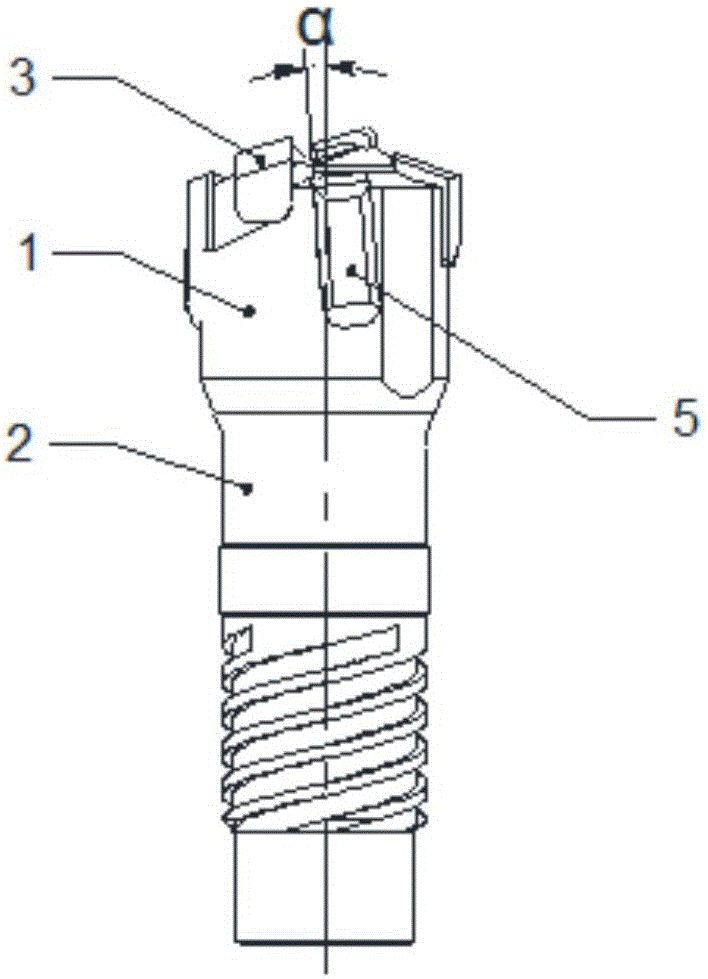 Deep-hole drill with guide block