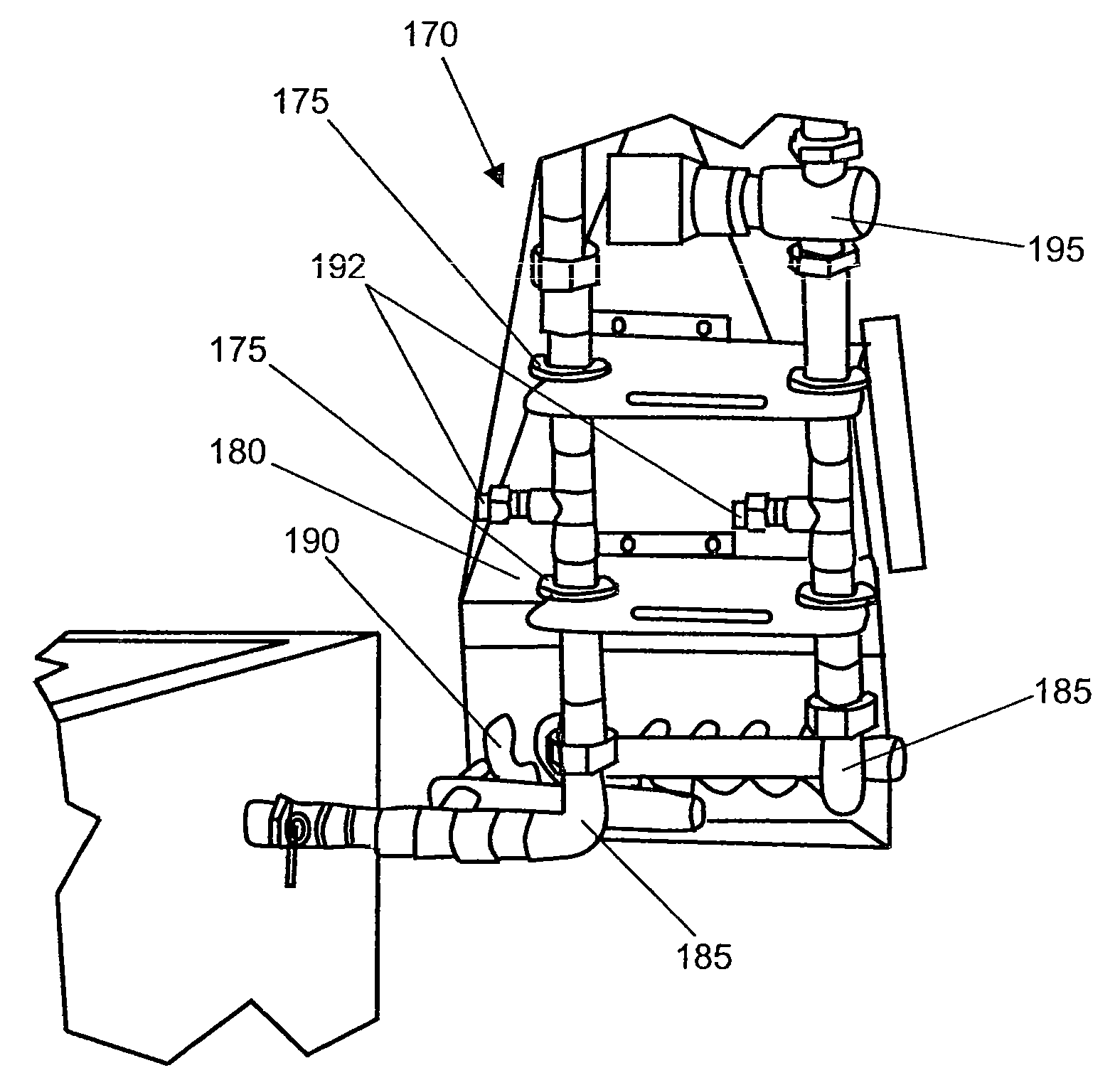 Method for transporting a piping structure