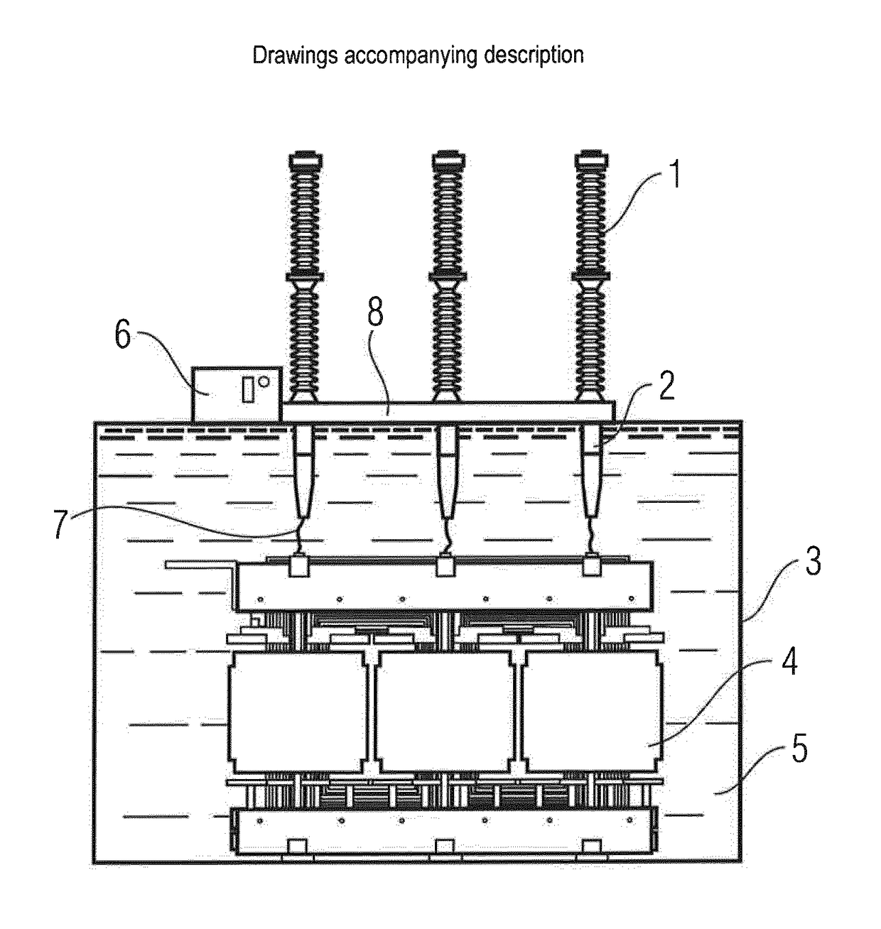 High-voltage combined electrical apparatus