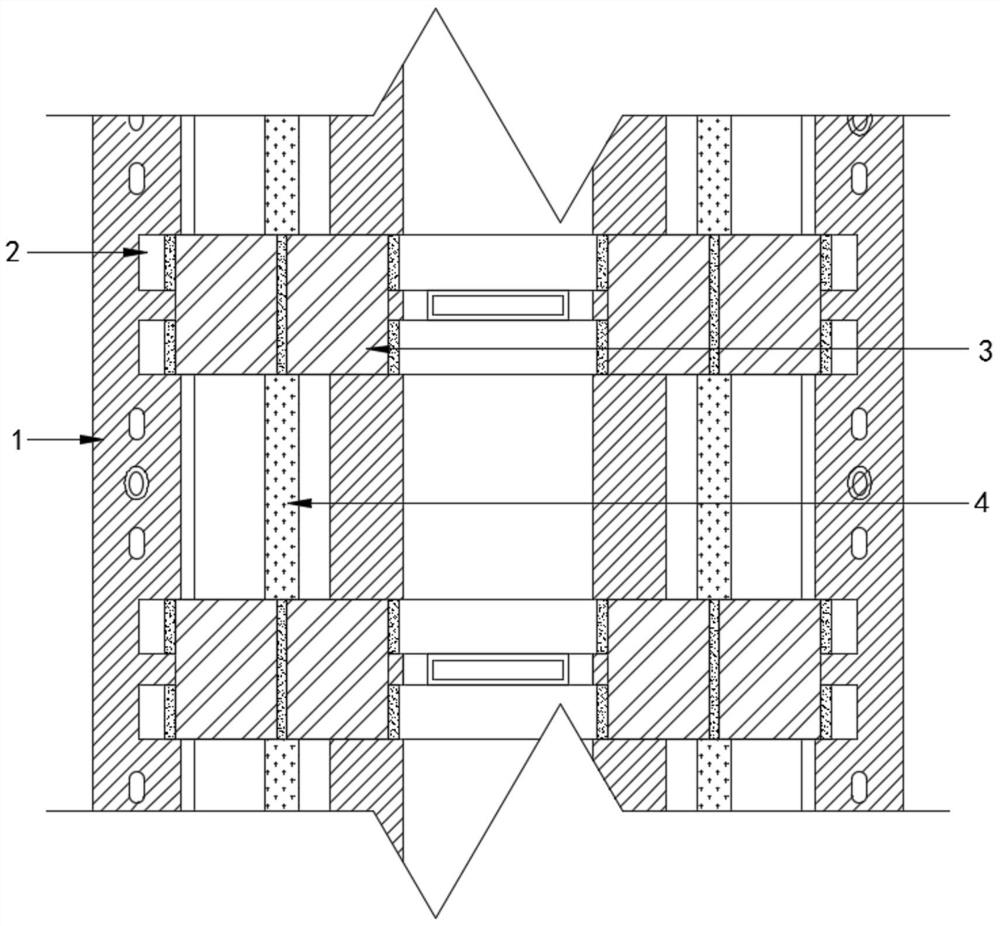 Building steel formwork triangular block welding inspection device