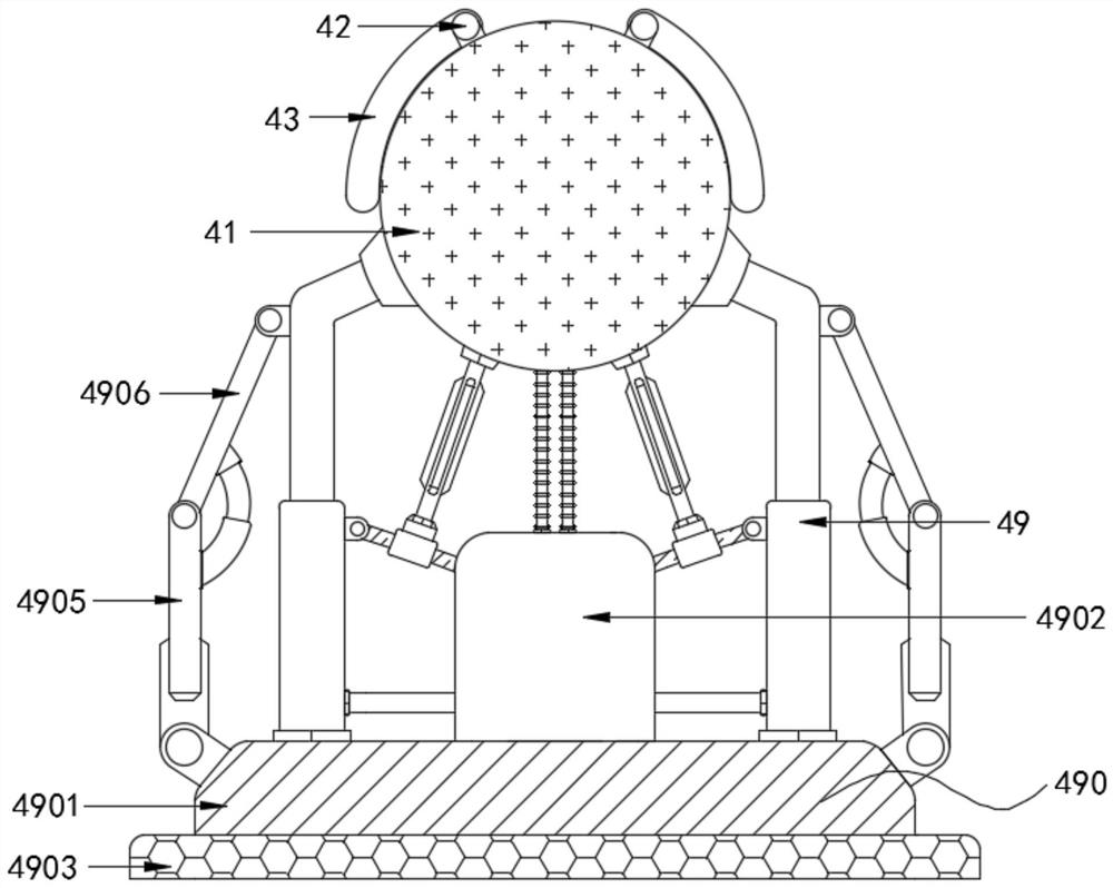 Building steel formwork triangular block welding inspection device