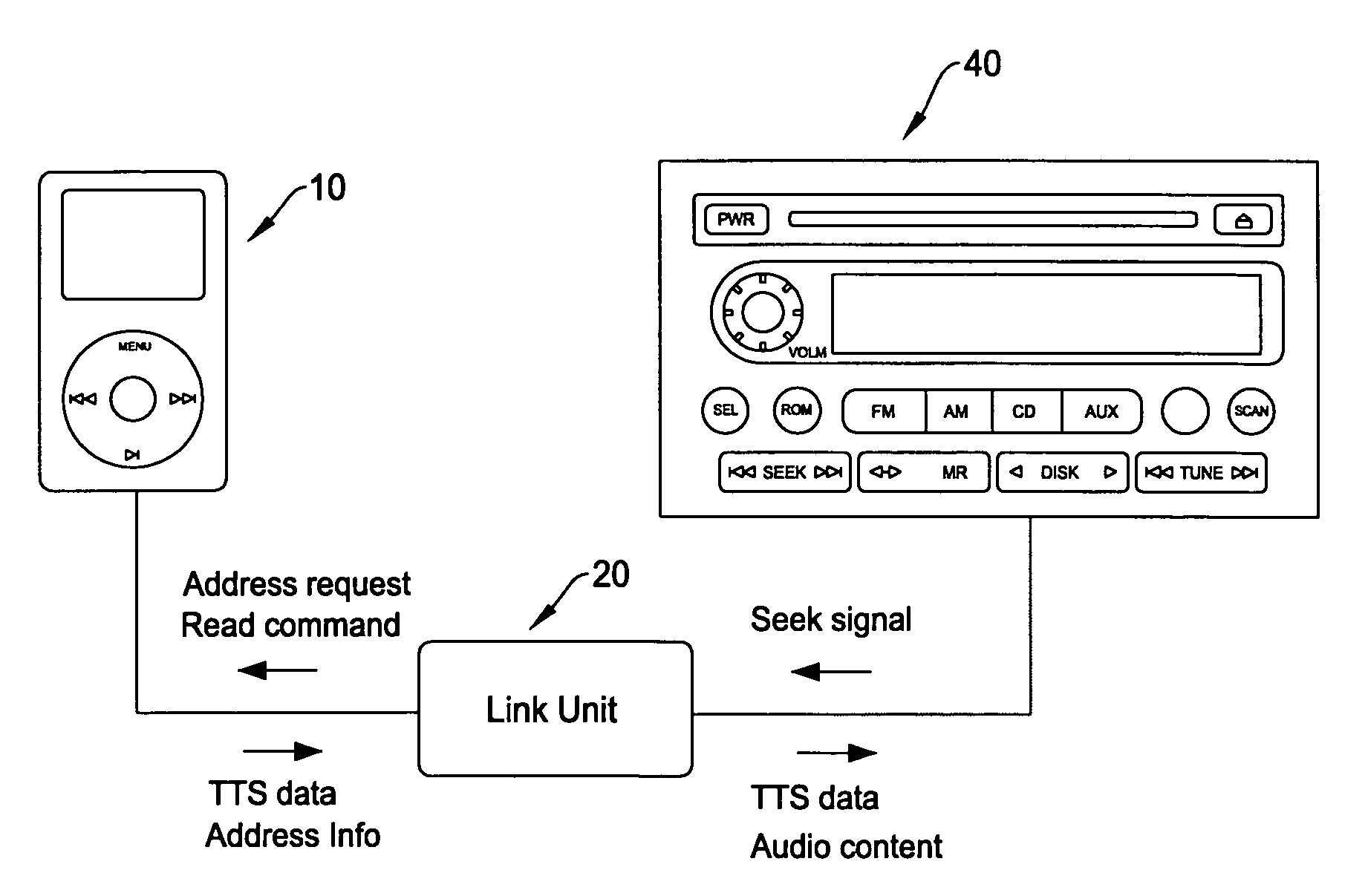 Digital audio file search method and apparatus using text-to-speech processing