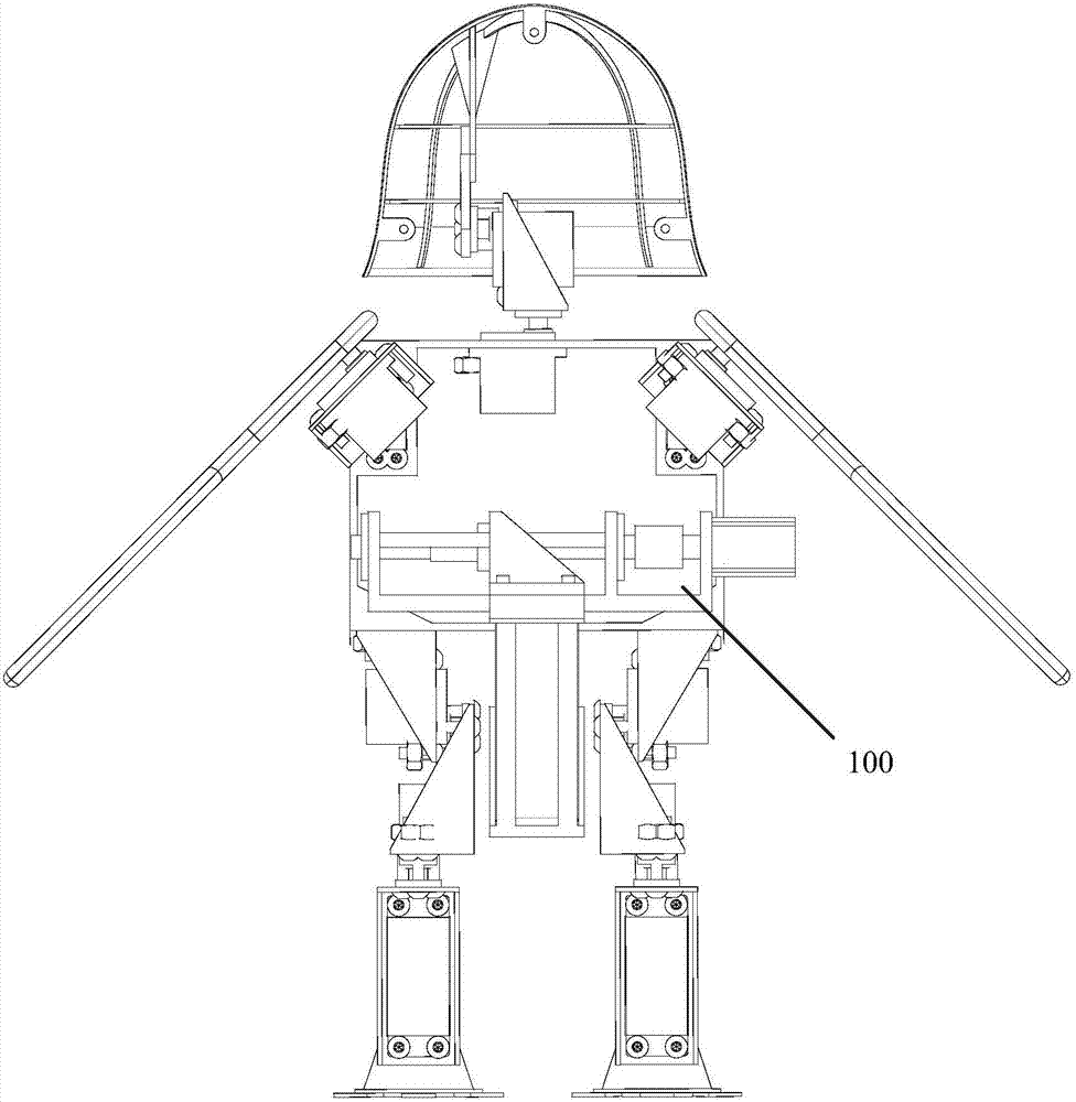 Biped walking robot and gravity center adjusting device thereof
